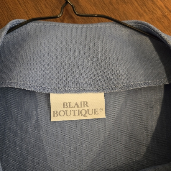 Blair Woman's Pantsuit, Blue Pants & Top, Size Small - Picture 16 of 16